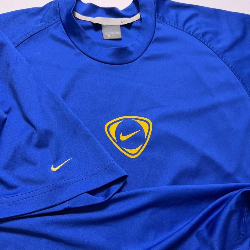 Vintage Nike Center‎ Swoosh T-Shirt Mens XL Soccer Y2K Gym Tee